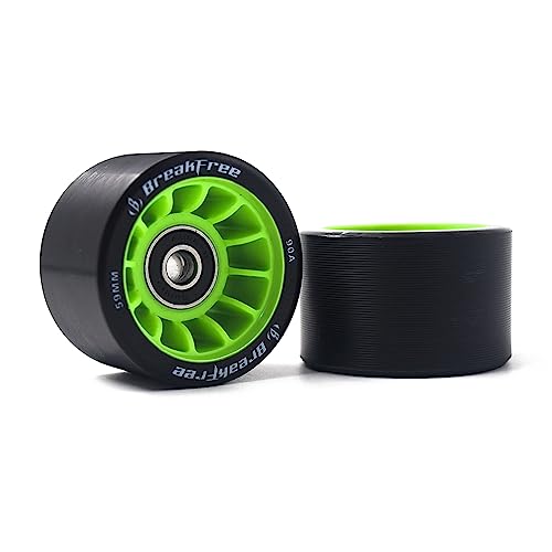 B BREAKFREE 59x38mm 8 Pieces 90A with Bearings and Mounting Tools Roller Skate Wheels,Durable