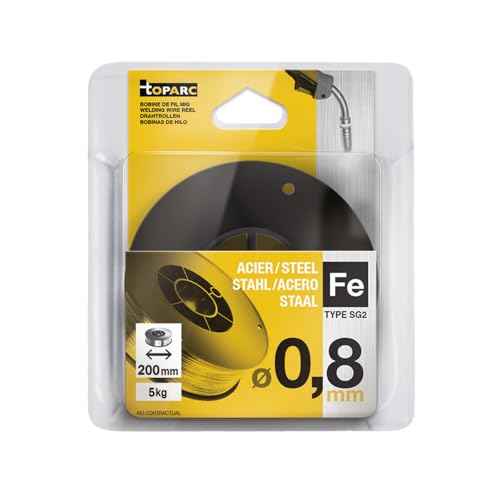 GYS 086128 0.8mm 5Kg Steel MIG Wire, black