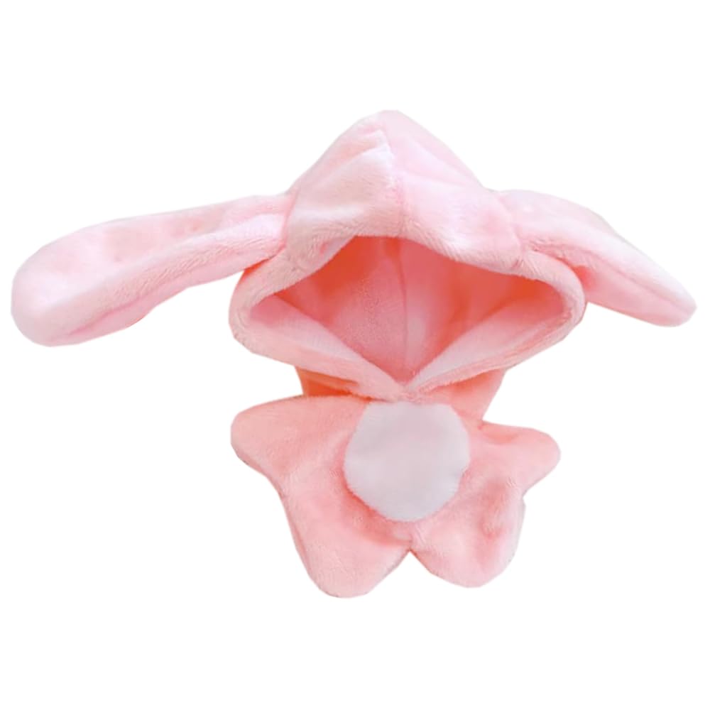 niannyyhouse 10cm~15cm Plush Doll Clothes Onesies Sharks Dinosaurs Cows Rabbits Fawns Unicorn Patterns Bodysuit Dolls Dress Up Accessories (Pink)