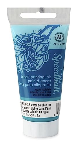 Speedball Art Products, inchiostro solubile in acqua, colore turchese, 35,4 g