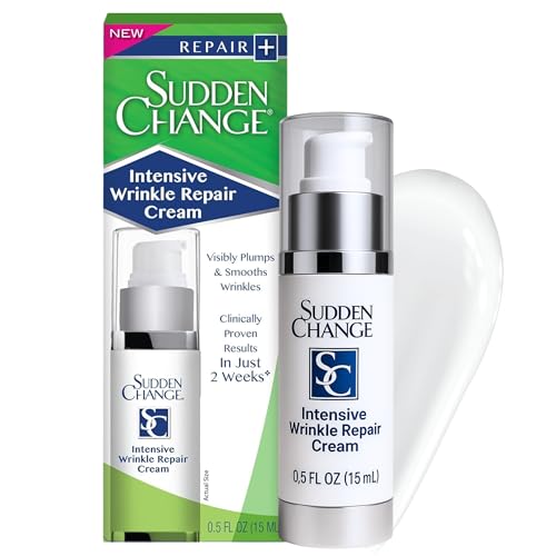 Sudden Change Intensive Wrinkle Repair & Anti Aging Facial Cream for Dry Sensitive & Mature Skin (0.5oz Pack of 1)