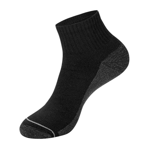 Image of Hanes Men's Crew Socks Pack, 8 Pairs, Max Cushion Moisture-wicking Ankle Socks for Men, Cushioned Ankle Length