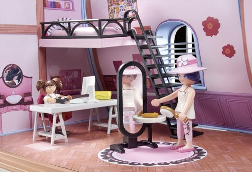 PLAYMOBIL Miraculous 71334 Miraculous: Marinettes Loft, bunter Spielspaß inklusive Marinette, Manon und Zubehör, Abenteuer mit Ladybug… – Ansicht 6