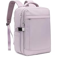 Yankony Mochila Viaje Cabina Avion 40x20x25 para Ryanair 20L Mochilas De Viaje con Bolsillo Antirrobo Travel Backpack Equipaje de Mano Hombre Mujer, Morado
