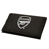 Arsenal Football Club - Cartera Oficial de Tres Pliegues, Color Negro