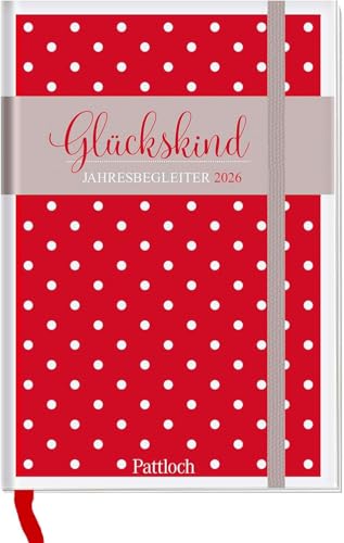 Glückskind - Buchkalender 2026 - Pattloch-Verlag - Doppelseite pro Woche - Terminer mit viel Platz für Termine, Gedanken und Pläne - 10,5 cm x 15 cm