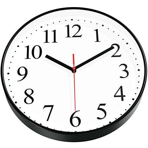 image for Wise Hedgehog Wall Clock Silent Non Ticking - Modern Design Ultra Thin
