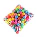 Kangnice 50Pcs Colored Table Tennis Ball Entertainment Pingpong Ball Lightweight Game Ball for Learning Activity Colored Pingpong Ball Washable Game Ball