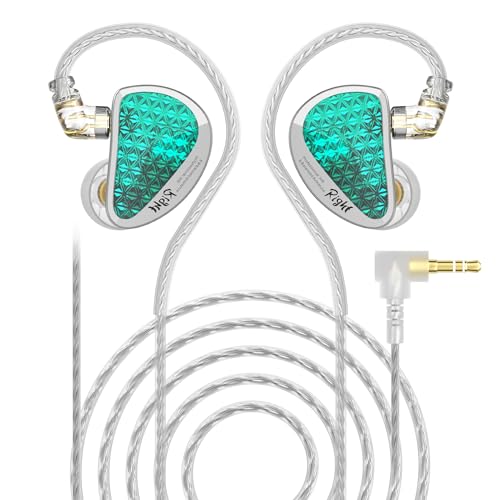 KEEPHIFI KZ AS16 PRO Auriculares internos IEM,4*31736 BA y 2*29689 BA y 2*22955 BA,auriculares HIFI In Ear Monitor con cable PCB de división de frecuencia electrónica de 20-40kHz para músicos,juegos