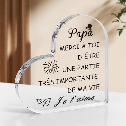 Cadeau Fete des Pere Cadeau Fête des Pères Cadeau Papa Plaque Acryliques Idee Cadeau Fete des Pere Cadeau Anniversaire Papa Cadeau Papa Original Cadeau pour Papa Cadeau Beau Papa Cadeau Papa Noel