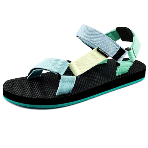 Image of WateLves Womens-Sport-Sandals Hiking Sandals with-Arch-Support Webbing-Outdoor-Beach-Water-Sandals for Travel-Walking-Trekking-Camping