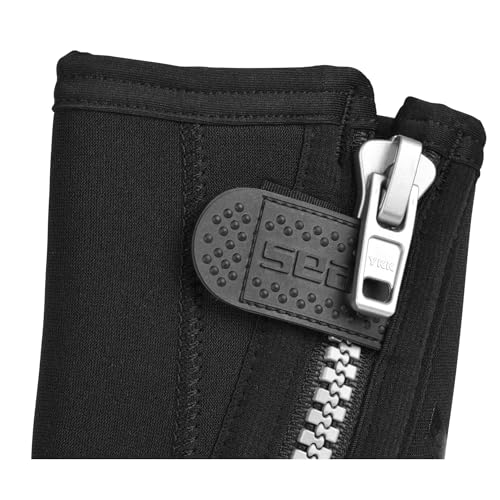 SEAC Basic HD, Füßlinge aus 5 mm Neopren und Fester Laufsohle, schwarz, L