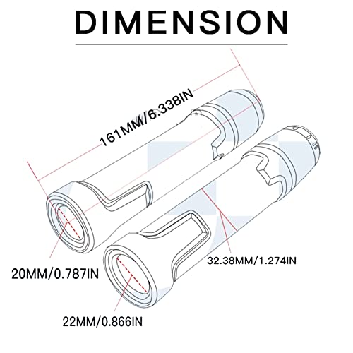 Poignées moto CNC aluminium pour guidon Kawasaki ZX10R 2000 à 2019 antidérapant
