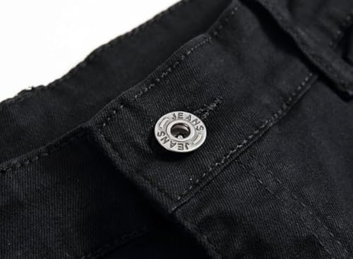 Boy's Skinny Fit Stretch Fashion Elastic Comfy Jeans Denim Pants Black3