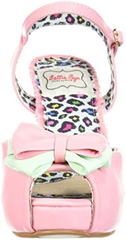 Bettie Page Women's BP412-VIXEN Heeled Sandal, Pink, 9 B US | Image 1