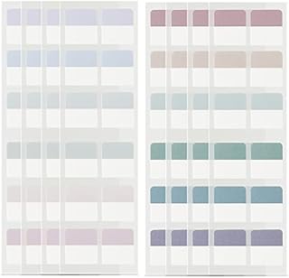 240 Pcs 1Inch Sticky Index Tabs, Colored Book Sticky Tabs for Notebooks, Repositionable Page Tabs for Notebooks File Classification,12 Colors(1 Inch)
