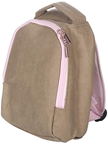 Kindsgut Eco-Rucksack für Kinder, aus Papier und natürlichen Fasern, ideal für den Kindergarten und kleine Ausflüge, schlichtes Design und dezente Farben, hochwertige Qualität, Zartrosa Cover