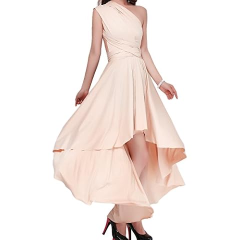 OBEEII Vestido Asimétrico de Fiesta Mujer Sin Mangas Cover