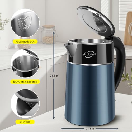 Electric Kettle 1.8L, 1350W Fast Boiling Tea Kettle and Hot Water Boiler - image 2