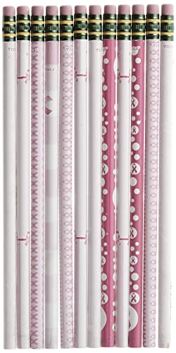 Ticonderoga Breast Cancer Awareness Woodcase Pencil, Hb (#2), Black Lead, Pink Barrel, Dozen