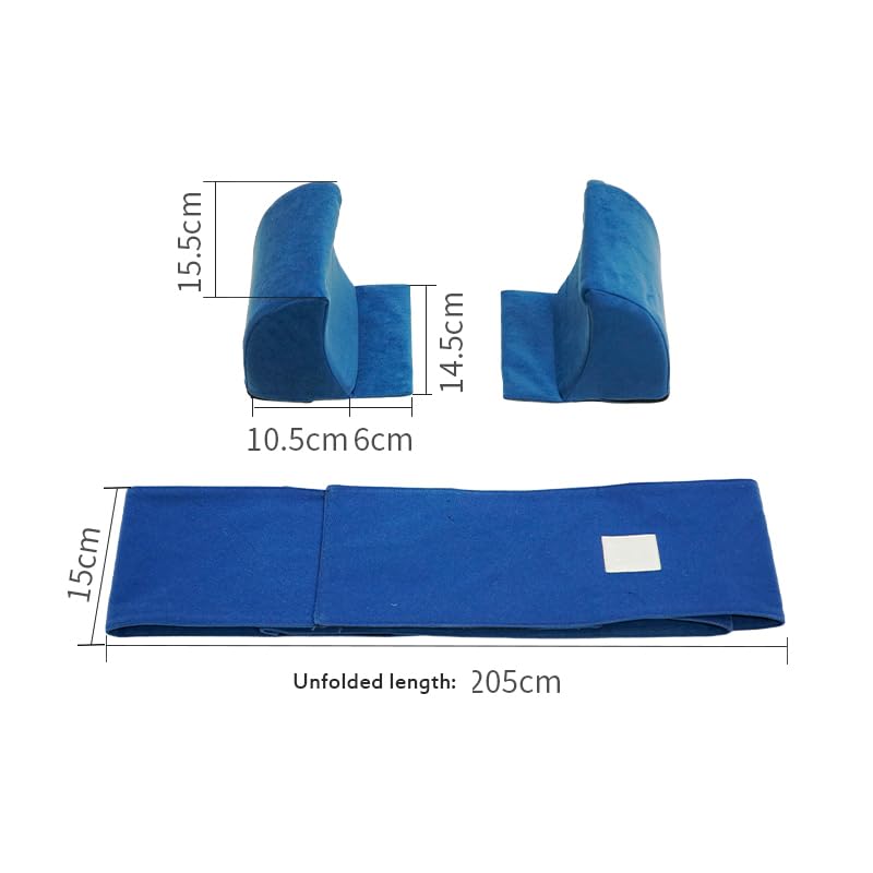 Soporte Lateral para Protectores Laterales de sillas de Ruedas, cojín de Soporte Lumbar para Cama y Silla de Ruedas, Almohadilla Antideslizante para reposabrazos de Silla para usuarios de sillas de