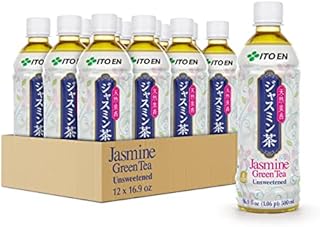 Ito En Jasmine Green Tea Unsweetened , 0 Calories , 16.9 Fluid Ounce (Pack of 12)