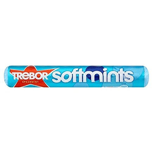 Trebor Rollo de menta verde Softmints de 40 x 1.59 oz Trebor