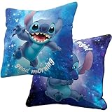 Photo Gallery beronage lilo & stitch cuscino out of the world, 40 x 40 cm, double face, good morning good night 100% poliestere, morbido e soffice, decorazione per bambini, regalo disney Photo Gallery beronage lilo & stitch cuscino out of the world, 40 x 40 cm, double face, good morning good night 100% poliestere, morbido e soffice, decorazione per bambini, regalo disney