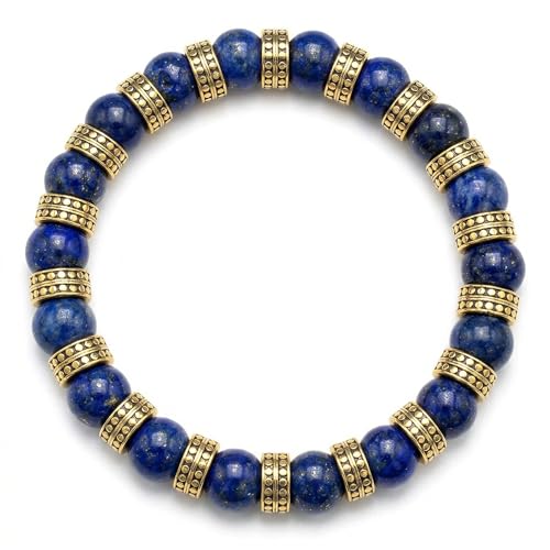 Pulsera de Lapislázuli y Oro para Hombre miniatura 1