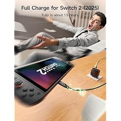 Jsaux 65w usb c charger for nintendo switch 2 tv mode power supply with euuk plugs and 2m cable gan pd fast charging for steam deck rog ally galaxy pixel iphone 1516 macbook ipad