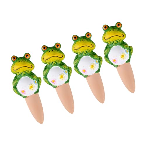 Montesy 4Pcs/set Terracotta Watering Spikes Automatic Plant Water Devices Continuous Slow Release Plant Watering Globes