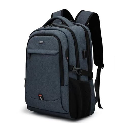 Mochila Masculina Impermeável Antifurto para Notebooks de Até 15.6 Polegadas,Reforçada Executiva Trabalho Escola Mochila Viagens de negócios (Cinza escuro)