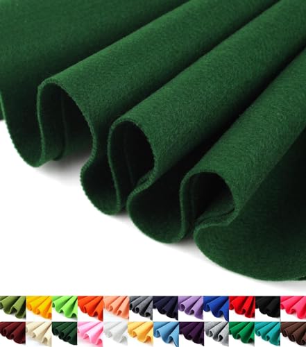 Image of Barcelonetta | Felt Fabric | 36 inch X 36 inch Square | 1.6mm Thick | Acrylic & Soft Felt | Felt for DIY Crafts, Projects, Sewing (Forest Green, 36 inch X 36 inch)