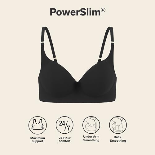 Image of Leonisa High Profile - Back Smoothing Bras for Women, Full Coverage Underwire Bra, Adjustable Hook & Eye Closure