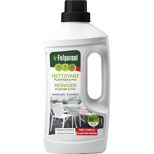Fulgurant - Nettoyant Plastique et PVC, Dégraisse et ravive les couleurs - Ecocert 100% Naturel, 1L