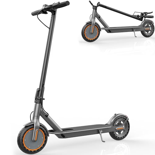 Image of Sigravy Electric Scooter for Adults, Foldable Commuter E Scooter for Teens, 350W Motor, 19 MPH, Up to 21 Miles Range, 8.5 inch Solid Tires, Cruise Control, Dual Brakes, LED Display