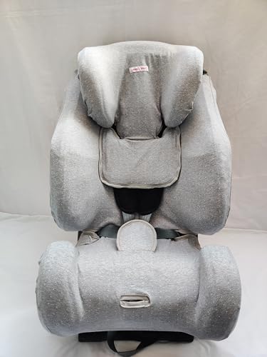 moon-bebe Fund de algodón para Silla de Coche Compatible con Klippan Triofix Century y klippan OPTI 129 (Grey)