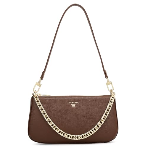 Image of Da Milano Leather Shoulder Bag for Women (00297N)