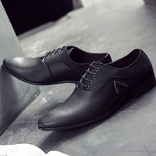ADMLZQQ Mens Dress Shoes Oxfords Casual Retro Classic Comfortable Formal Derby Business Dress Shoes for Men3