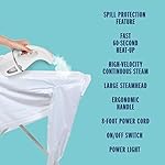 Conair Handheld Travel Garment Steamer for Clothes, CompleteSteam 1100W, For Home, Office and Travel, White - Image 3