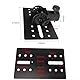 SPORTARC Metallhalterung Stativ Pole DJ/PA Lautsprecher Ständer Adapter Top Cap, Schwarz, 175x110mm, 523 Gramm, 35 mm, Stativ Zubehör
