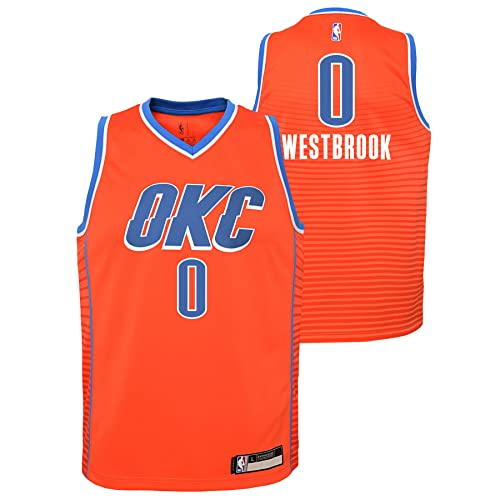 Outerstuff NBA Boys Youth (8-20) Russell Westbrook Oklahoma City Thunder Swingman Statement Jersey,...