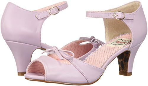 Bettie Page Women's BP250-TEGAN Heeled Sandal, Lavendar, 11 B US | Image 6