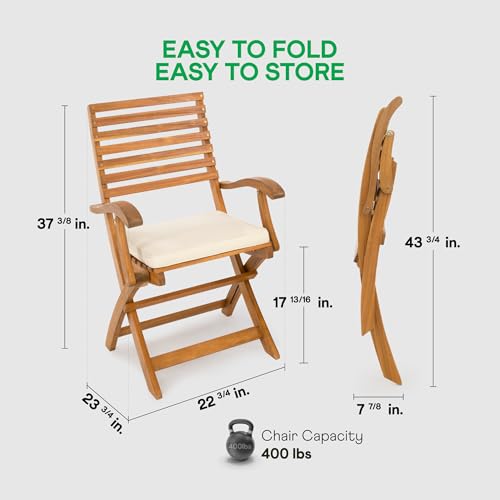 Percy Wood Folding Chairs Set of 2