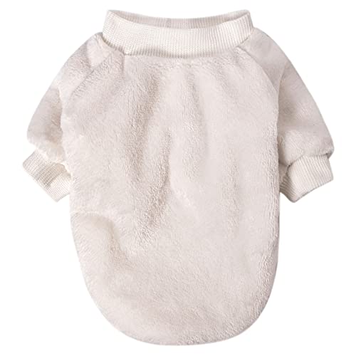 Image of FabriCastle Dog Sweaters, 3-Pack Dog Clothes for Small Dogs Male & Girl, Soft and Warm Pet Coats XXS - XXL, Winter Pet Jackets, Doggy Apparel Costumes Outfits (Beige,Light Green,Yellow, XX-Large)