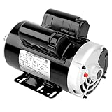 Jwevvie 5HP SPL 3450RPM Air Compressor Motor, 230V 60 Hz, 5/8' Keyed Shaft, 56 Frame for Air Compressors, CCW Rotation