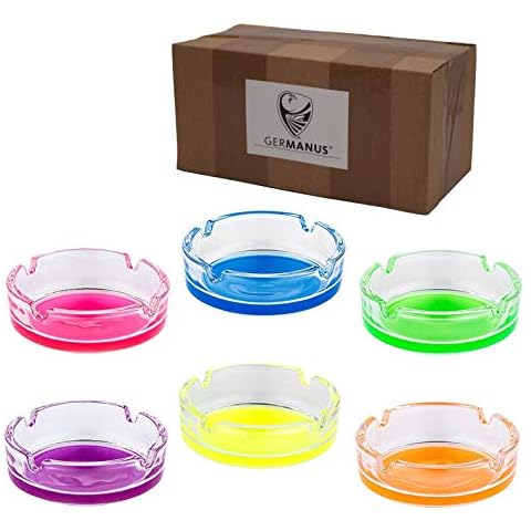 GERMANUS 6 x Aschenbecher aus Glas Cover