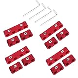 12-Piece Spark Plug Wire Separator and Holder Set for 8mm 9mm 10mm Spark Plug Wire Holder Clips - Keep your wires organized and protected! (red)