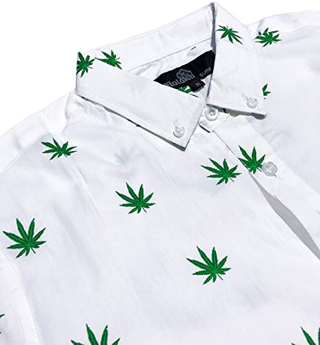 Image of Molokai Surf Button Down Slim Fit Hawaiian Short Sleeve Shirts
