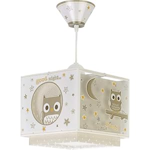 Dalber – Lampada da soffitto E-27, Buona notte, Multicolore, 24 x 24 x 21.5